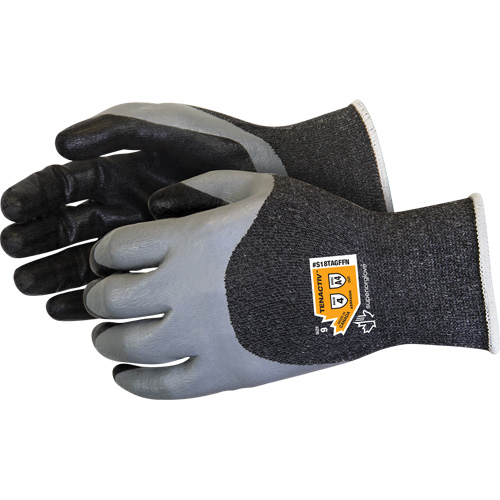 Gants &agrave; double trempage r&eacute;sistants aux coupures, Taille 5, Calibre 18, Rev&ecirc;tement Mousse de nitrile, Enveloppe en TenActiv, ASTM ANSI niveau A4 Mukwa Safety Services