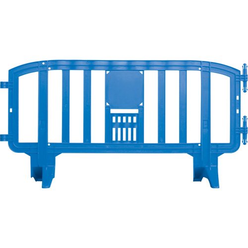 Movit Barricade, Interlocking, 78" L x 39" H, Blue Mukwa Safety Services