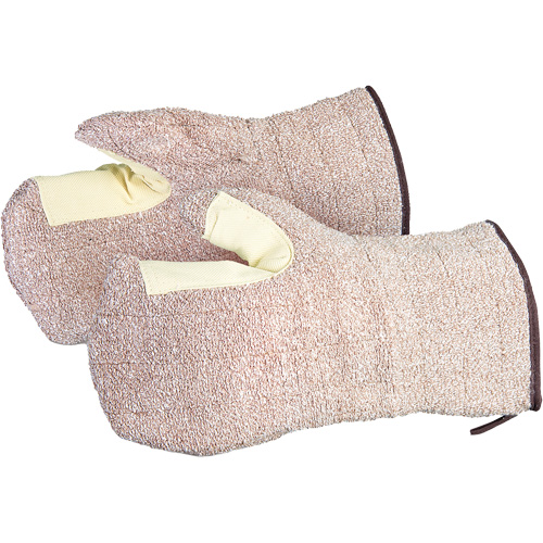 CoolGrip&reg; Baker's Mitts, Terry Cloth, Large, Protects Up To 446° F (230° C) Mukwa Safety Services