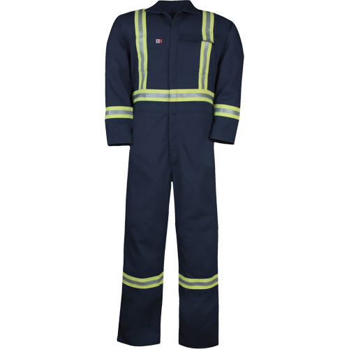 Combinaison non doubl&eacute;e Westex UltraSoft, Taille Grand (grande taille), Bleu marine, 12,4 cal/cm2 Mukwa Safety Services