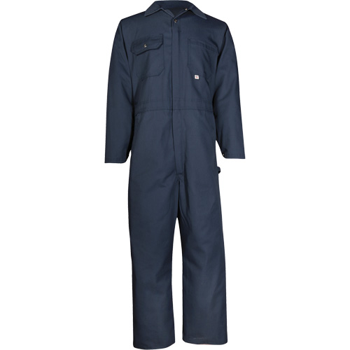Twill Workwear Deluxe Coveralls, Men's, Navy Blue, Size 36 Mukwa Safety Services