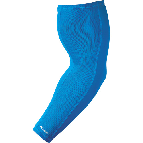 Chill-Its&reg; 6690 Cooling Arm Sleeves, 17", Polyester, Blue Mukwa Safety Services