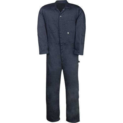 Twill Unlined Coveralls, Men's, Navy Blue, Size 38 (Tall) Mukwa Safety Services