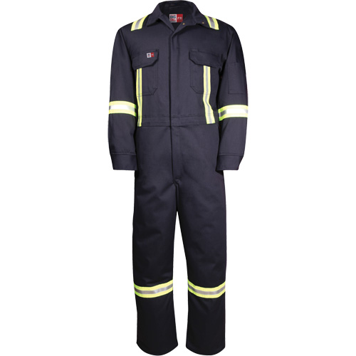Combinaisons avec mat&eacute;riau r&eacute;fl&eacute;chissant de luxe Westex UltraSoft, Taille 36, Bleu marine, 8,7 cal/cm² Mukwa Safety Services