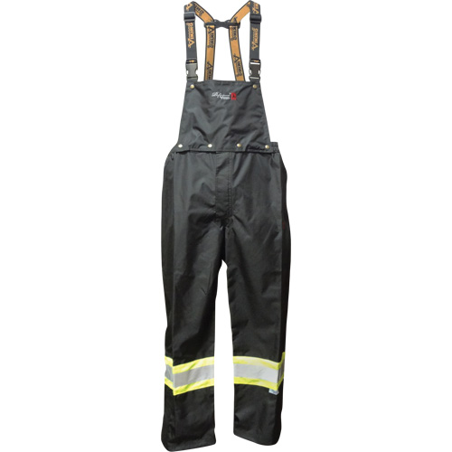 Pantalons &agrave; bavette ignifug&eacute;s Journeyman, Petit, Noir Mukwa Safety Services