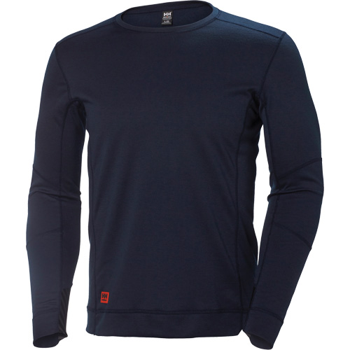 Lifa&reg; Max Moisture-Wicking Crewneck Undershirt, Men's, X-Small, Navy Blue Mukwa Safety Services