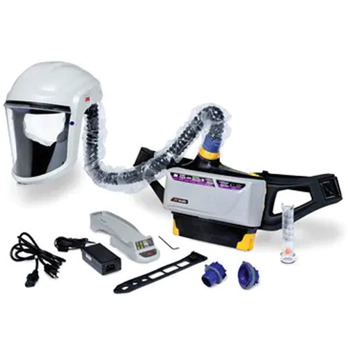Versaflo Powered Air Purifying Respirator Painter's Kit, Headcover & Faceshield, Lithium-Ion Battery Mukwa Safety Services