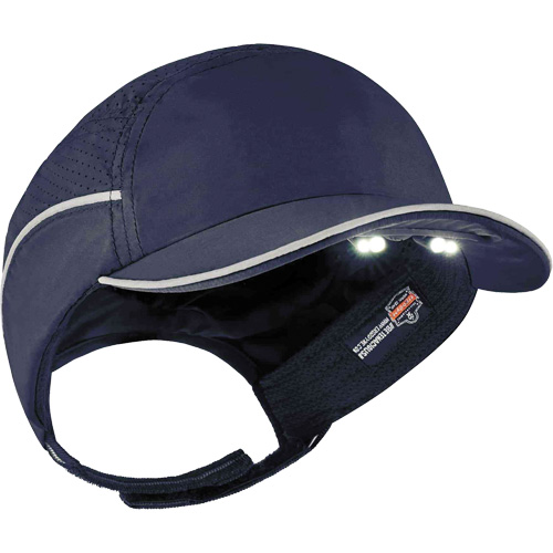 Casque antichocs l&eacute;ger avec lampe DEL 8965 Skullerz, Bleu marin Mukwa Safety Services