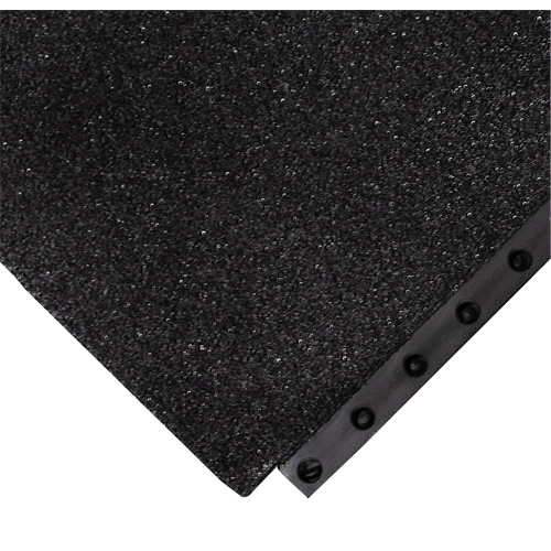 Tapis antifatigue 24/Seven Locksafe, Textur&eacute;, 3' x 3' x 5/8", Noir, Nitrile Mukwa Safety Services