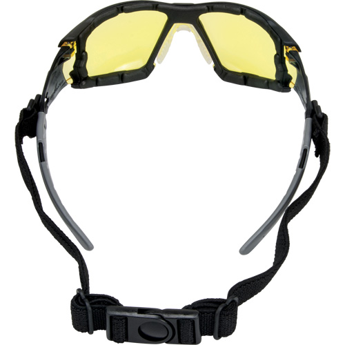 Z2900 Series Safety Glasses with Foam Gasket, Amber Lens, Anti-Scratch, ANSI Z87+/Meets/Exceeds CSA Z94.3 Mukwa Safety Services