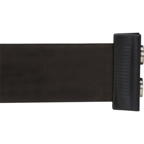 Cassette de ruban magn&eacute;tique pour barri&egrave;re de contr&ocirc;le des foules personnalis&eacute;e, 7', Ruban Noir Mukwa Safety Services