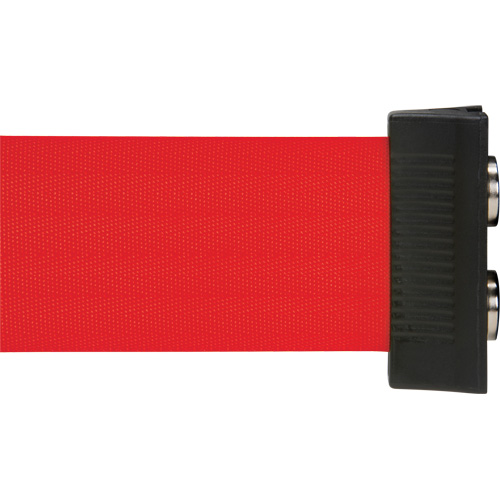 Cassette de ruban magn&eacute;tique pour barri&egrave;re de contr&ocirc;le des foules personnalis&eacute;e, 7', Ruban Rouge Mukwa Safety Services