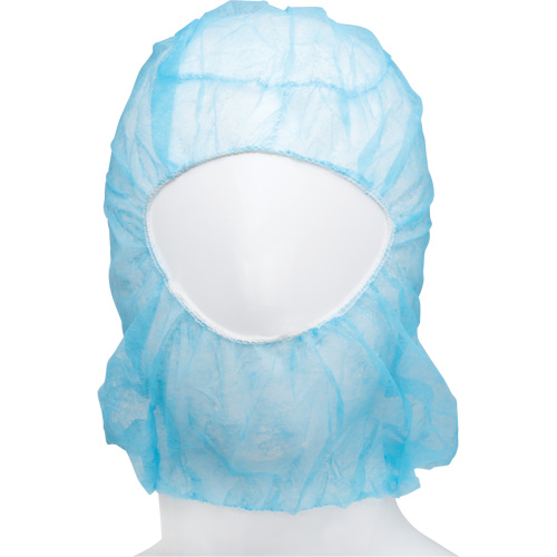 Disposable Hood, Polypropylene, Blue Mukwa Safety Services