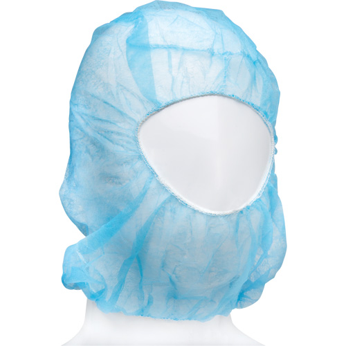 Disposable Hood, Polypropylene, Blue Mukwa Safety Services