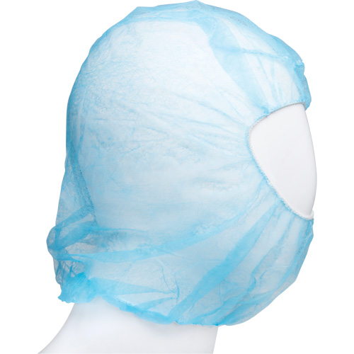 Disposable Hood, Polypropylene, Blue Mukwa Safety Services