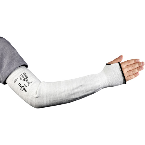 Manchon &eacute;troit r&eacute;sistant aux coupures HyFlex s&eacute;rie 11-211, Intercept, 18", ASTM ANSI niveau A2/EN 388 niveau 2, Gris Mukwa Safety Services