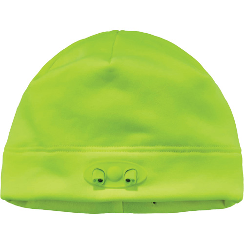 Bonnet N-Ferno &agrave; lumi&egrave;res DEL, Taille unique, Vert lime haute visibilit&eacute; Mukwa Safety Services