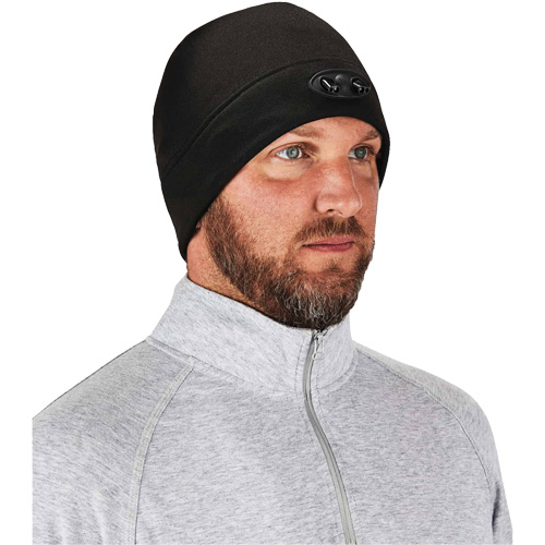 Bonnet N-Ferno &agrave; lumi&egrave;res DEL, Taille unique, Orange Mukwa Safety Services