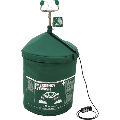 Douche oculaire d'urgence portative en mat&eacute;riau tremp&eacute;, Pressuris&eacute;, Capacit&eacute; 15 gal., Conformit&eacute; ANSI Z358.1 Mukwa Safety Services