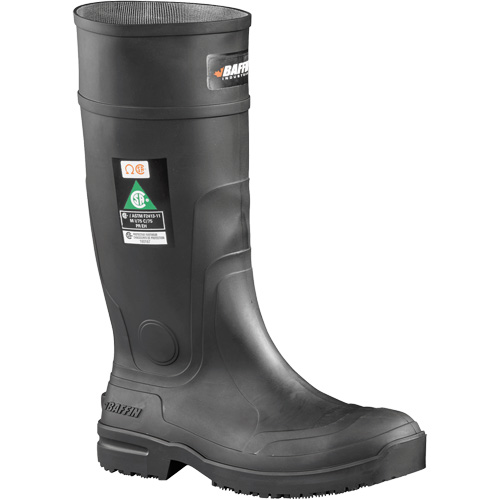 Slip Resistant Boots, Rubber, Steel Toe, Size 9 Mukwa Safety Services