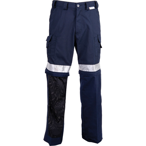 All-Season High Visibility Ventilated Pants, Poly-Cotton, 30, Navy Blue Mukwa Safety Services