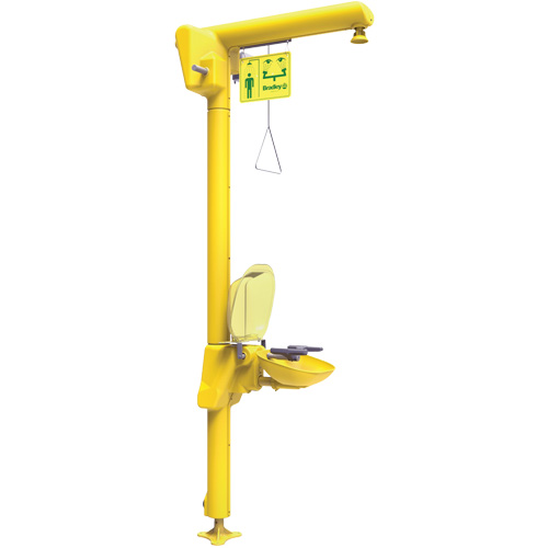 Halo Heat Trace Shower & Eye/Face Wash Unit, Pedestal Mukwa Safety Services
