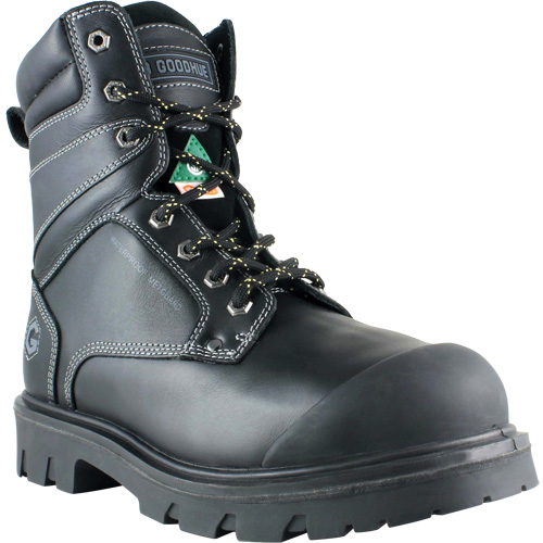 Bottes de travail Boomerang, Cuir, Embout Acier, Taille 7, Imperm&eacute;able Mukwa Safety Services