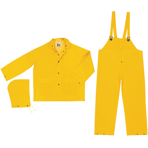 Ensemble imperm&eacute;able de s&eacute;rie classique, Polyester/PVC, Petit, Jaune Mukwa Safety Services