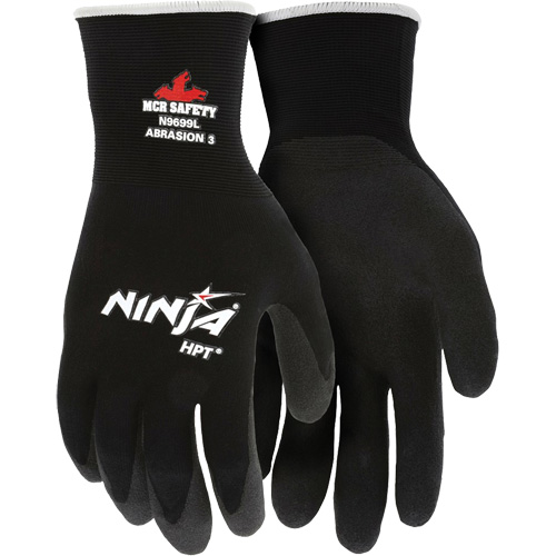 Ninja&reg; Coated Gloves, Medium, HPT Coating, 15 Gauge, Nylon Shell Mukwa Safety Services