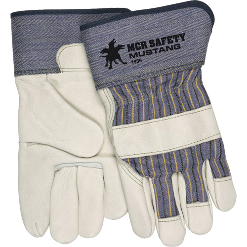 Gants dajusteur Mustang, Grand, Paume en Cuir fleur de vache, Doublure en Molleton Mukwa Safety Services