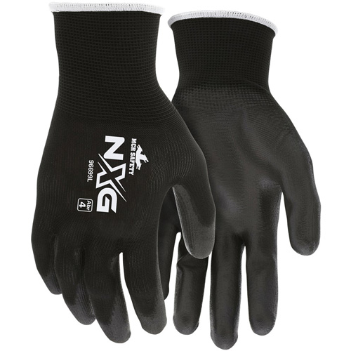 Coated Gloves, Large, Polyurethane Coating, 13 Gauge, Polyester Shell Mukwa Safety Services
