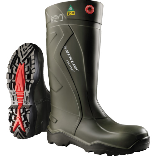 Purofort+&reg; Full Safety Boots, Purofort&reg;, Steel Toe, Size 7, Puncture Resistant Sole Mukwa Safety Services