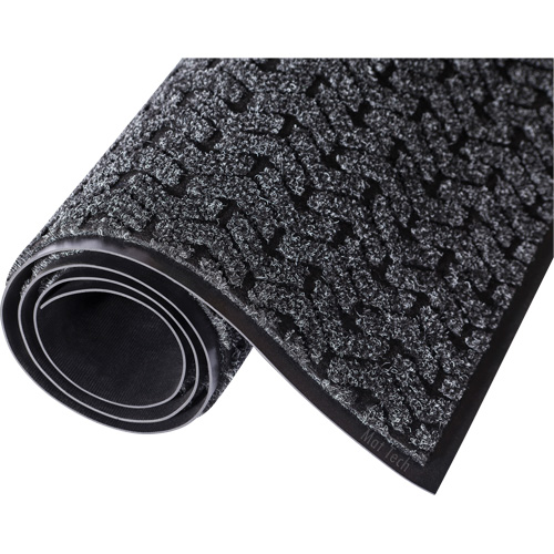 Tapis d'accueil Performance Tire-Track, Essuie-pieds/grattoir, 4' x 8' x 3/8", Charbon Mukwa Safety Services