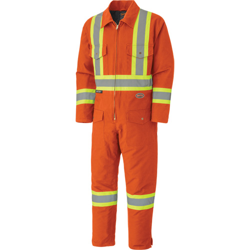 5540A Quilted Coveralls, 2X-Large, Orange Mukwa Safety Services