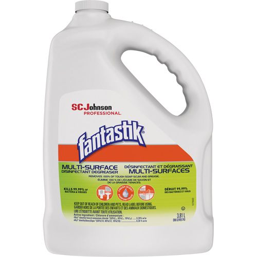D&eacute;sinfectant et d&eacute;graissant multisurface professionnel Fantastik, 3,78 L, Cruche Mukwa Safety Services