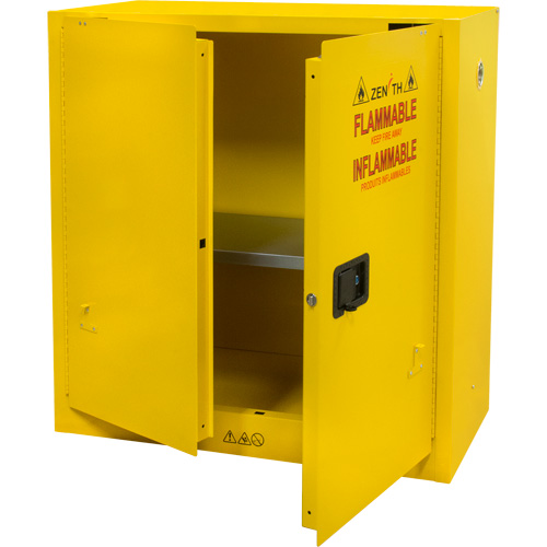 Armoire pour produits inflammables, 30 gal., 2 Porte(s), 43" La x 44" h x 18" p Mukwa Safety Services
