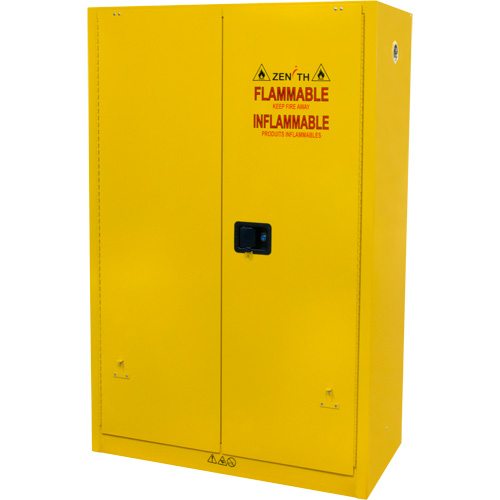 Armoire pour produits inflammables, 45 gal., 2 Porte(s), 43" La x 65" h x 18" p Mukwa Safety Services