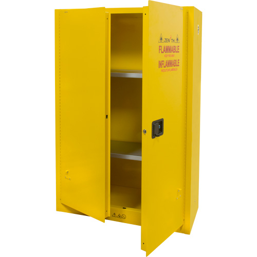 Armoire pour produits inflammables, 45 gal., 2 Porte(s), 43" La x 65" h x 18" p Mukwa Safety Services
