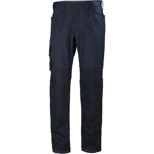Oxford Service Pants, Poly-Cotton, Navy Blue, Size 30, 30 Inseam Mukwa Safety Services