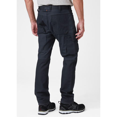 Oxford Service Pants, Poly-Cotton, Navy Blue, Size 30, 30 Inseam Mukwa Safety Services