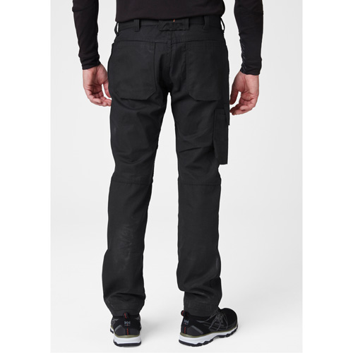 Oxford Service Pants, Poly-Cotton, Black, Size 30, 30 Inseam Mukwa Safety Services