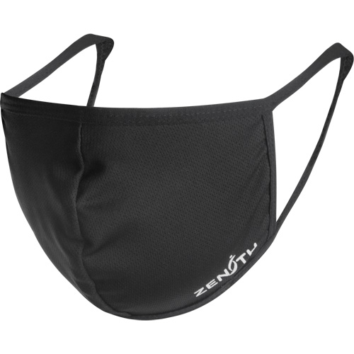 Masques r&eacute;utilisable &agrave; deux couches, Polyester, Noir Mukwa Safety Services
