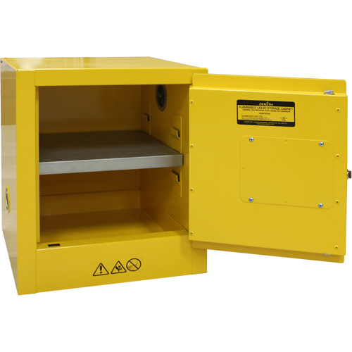 Flammable Storage Cabinet, 4 gal., 1 Door, 17" W x 22" H x 18" D Mukwa Safety Services