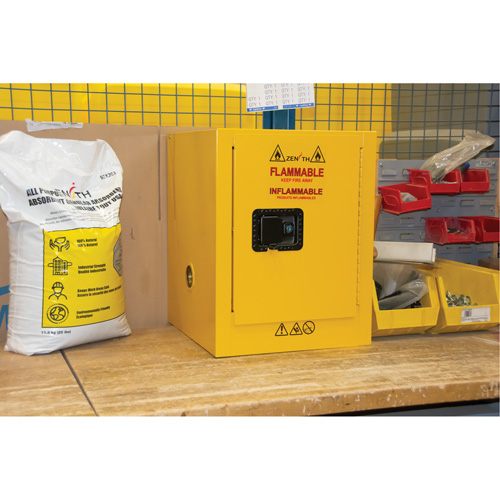 Flammable Storage Cabinet, 4 gal., 1 Door, 17" W x 22" H x 18" D Mukwa Safety Services