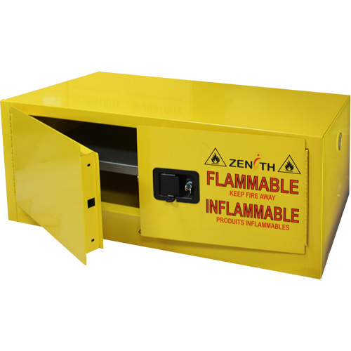 Flammable Storage Cabinet, 12 gal., 2 Door, 43" W x 18" H x 18" D Mukwa Safety Services