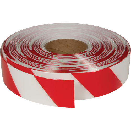 ArmorStripe&reg; Ultra Durable Floor Tape, 2" x 100', PVC, Red and White Mukwa Safety Services