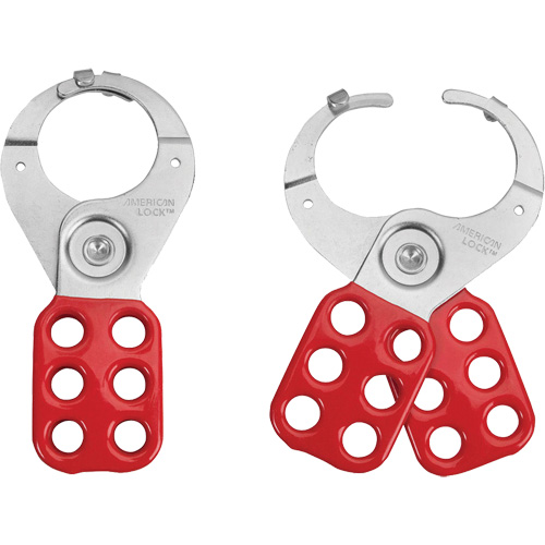 Tabbed Steel Lockout Hasp, Red Mukwa Safety Services