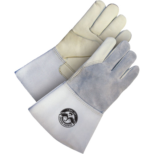 Gants de soudage en cuir fleur utilitaire Gander Brand, Cuir fleur de vache, Taille T-Grand Mukwa Safety Services
