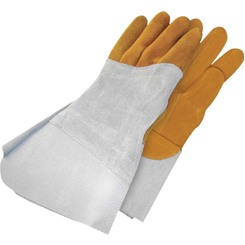 Gants de soudage &agrave; l'arc TIG en cuir de daim retourn&eacute; Gander Brand, Cuir fleur de daim, Taille 12 Mukwa Safety Services