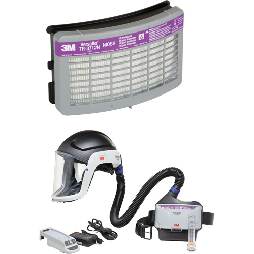 Versaflo Heavy Industry PAPR Kit, Hard Hat & Faceshield, Lithium-Ion Battery Mukwa Safety Services